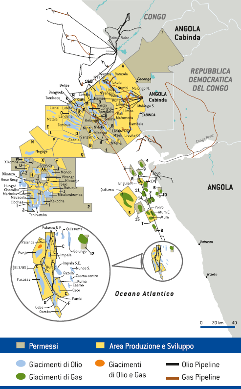 Paesi di attività – Angola (Mappa)