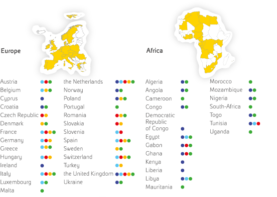 Eni worldwide presence - Europe (graphic)