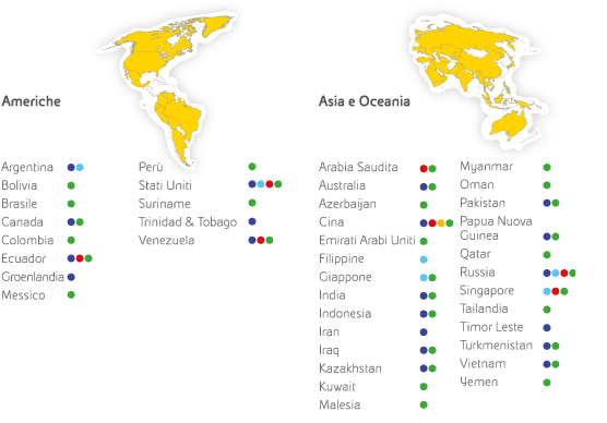 La presenza Eni nel mondo - Africa (Grafico)