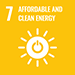 Sustainable Development Goals – goal 07 (icon)