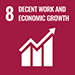 Sustainable Development Goals – goal 08 (icon)