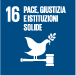 Obiettivi globali per lo sviluppo sostenibile (SDGs) – 16 (icon)