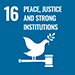 Sustainable Development Goals – goal 16 (icon)