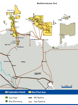 Activity areas – Egypt (map)