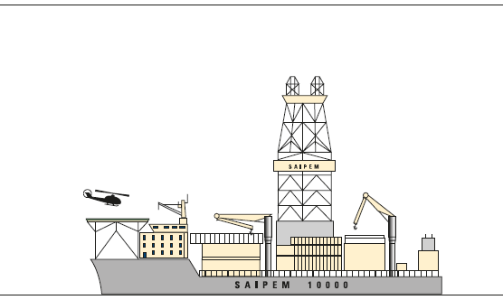 SAIPEM 10000 – Drilling vessel (illustration)
