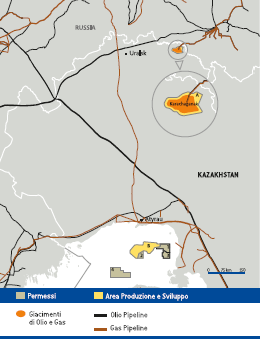 Paesi di attività – Kazakhstan (Mappa)